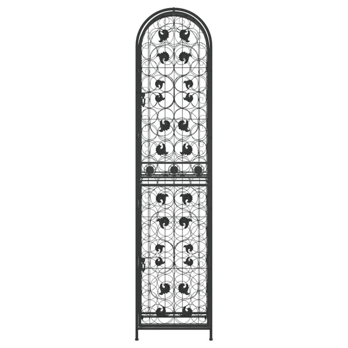 Suport sticle vin 73 de sticle, negru 45x36x200 cm fier forjat - WALTI WALTI