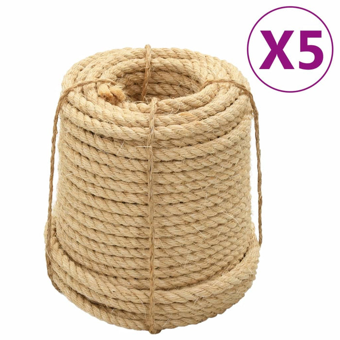 Frânghii de sisal, 5 buc., 16 mm, 100 m WALTI