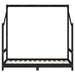 Cadru de pat pentru copii negru 2x(80x160) cm lemn masiv de pin - WALTI WALTI