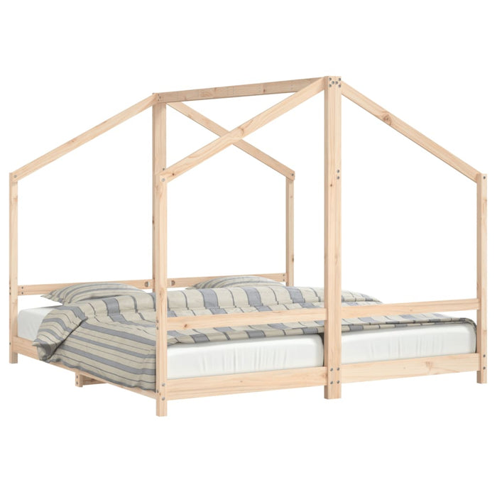 Cadru pat pentru copii, 2x(90x190) cm, lemn masiv de pin - WALTI WALTI