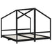 Cadru de pat pentru copii negru 2x(90x190) cm lemn masiv de pin - WALTI WALTI