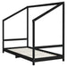 Cadru de pat pentru copii negru 2x(90x190) cm lemn masiv de pin - WALTI WALTI