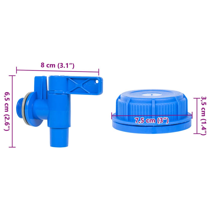 Recipient de apă cu robinet, transparent, 10 L, plastic WALTI