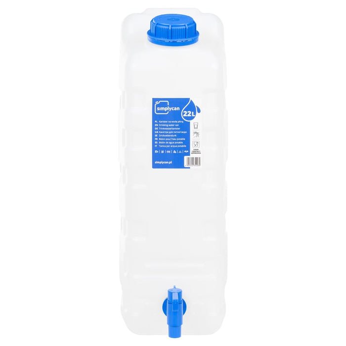 Recipient de apă cu robinet, transparent, 20 L, plastic WALTI