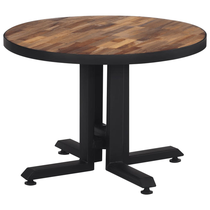 Măsuță de cafea rotundă, Ø55x40 cm, lemn masiv de tec reciclat - WALTI WALTI