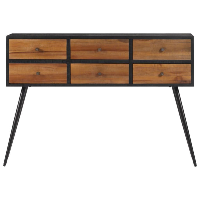 Masă consolă cu sertare, 116x30x76 cm, lemn masiv tec reciclat - WALTI WALTI