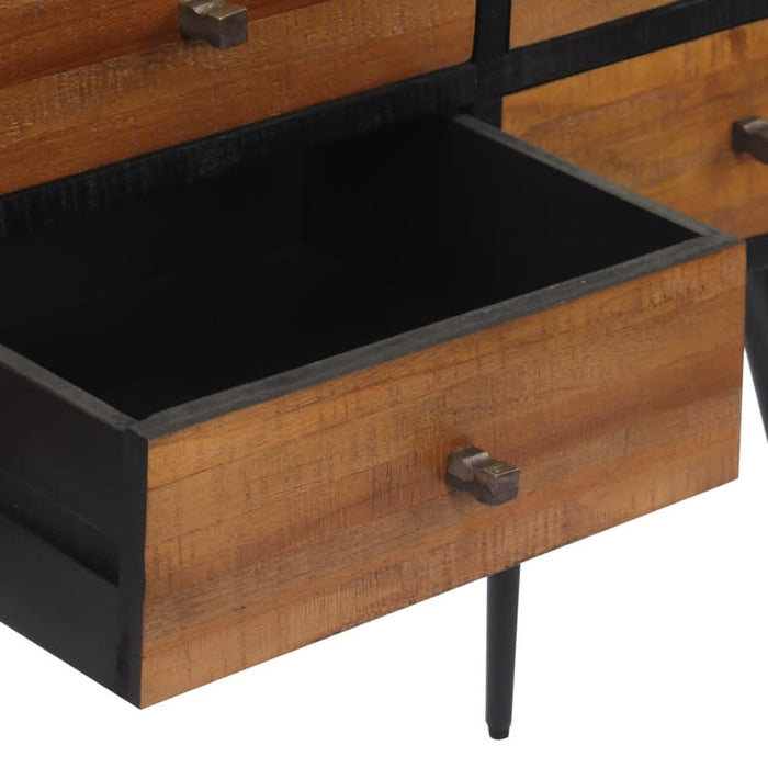 Masă consolă cu sertare, 116x30x76 cm, lemn masiv tec reciclat - WALTI WALTI