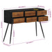 Masă consolă cu sertare, 116x30x76 cm, lemn masiv tec reciclat - WALTI WALTI