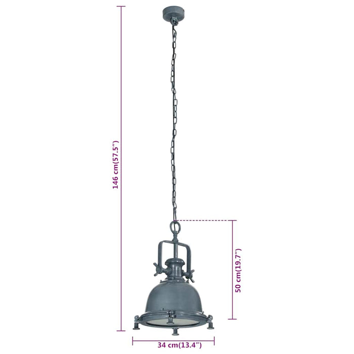 Corp de iluminat suspendat, 34x34x146 cm, aluminiu - WALTI WALTI