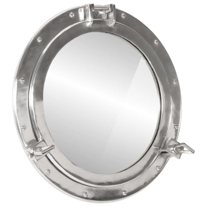 Oglindă hubloul de pus pe perete Ø50 cm-Aluminiu și Sticlă - WALTI WALTI