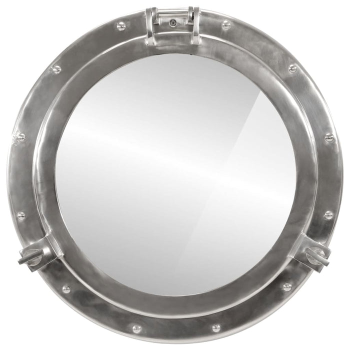 Oglindă hubloul de pus pe perete Ø50 cm-Aluminiu și Sticlă - WALTI WALTI