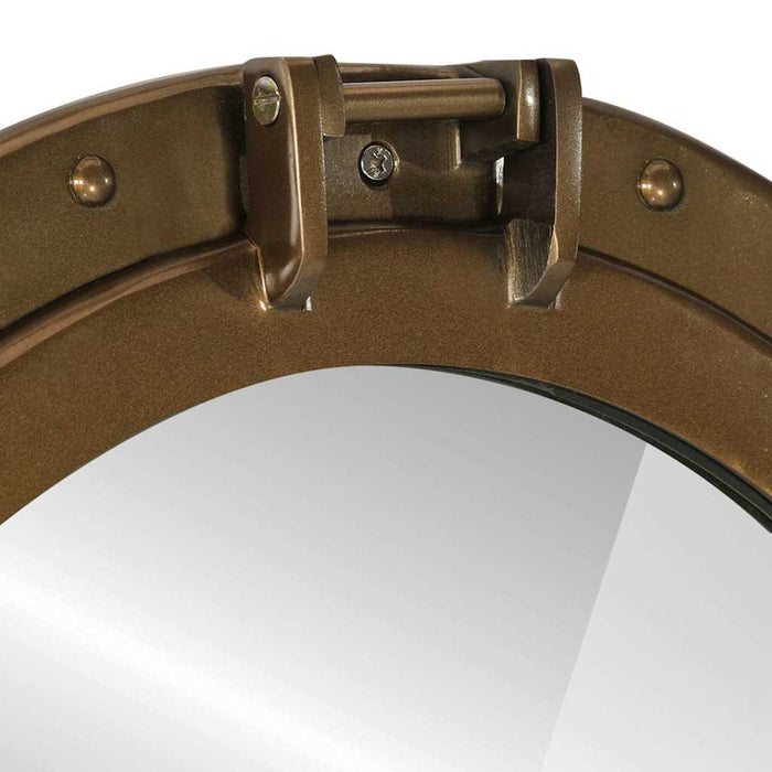 Oglindă hubloul de pus pe perete Ø50 cm Aluminiu și Sticlă WALTI