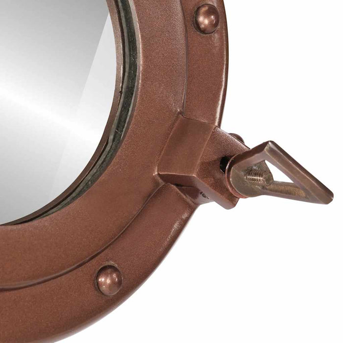 Oglindă hublou de perete Ø30 cm-aluminiu și sticlă - WALTI WALTI