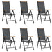 Set mobilier pentru grădină, 7 piese, negru, aluminiu - WALTI WALTI