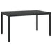Set mobilier pentru grădină, 7 piese, negru, aluminiu - WALTI WALTI
