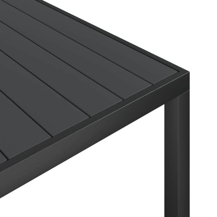 Set mobilier pentru grădină, 7 piese, negru, aluminiu - WALTI WALTI