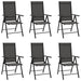 Set mobilier pentru grădină, 7 piese, negru, aluminiu - WALTI WALTI
