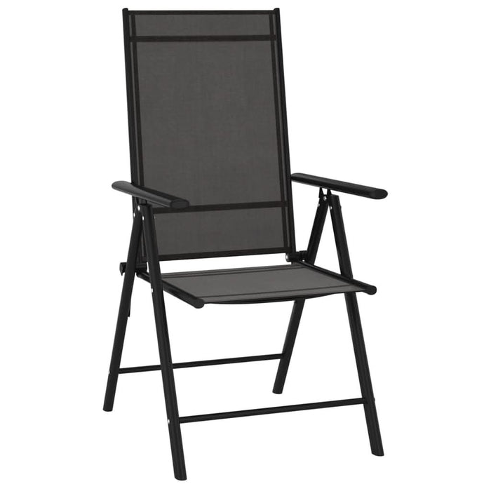 Set mobilier pentru grădină, 7 piese, negru, aluminiu - WALTI WALTI