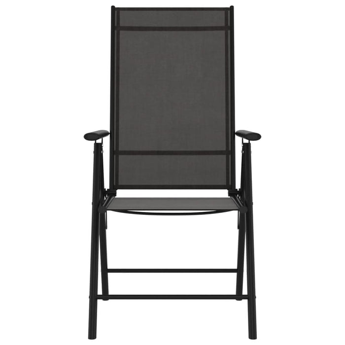 Set mobilier pentru grădină, 7 piese, negru, aluminiu - WALTI WALTI
