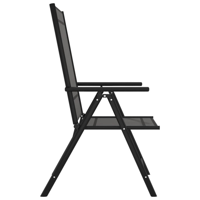 Set mobilier pentru grădină, 7 piese, negru, aluminiu - WALTI WALTI
