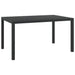 Set mobilier pentru grădină, 7 piese, negru, aluminiu - WALTI WALTI