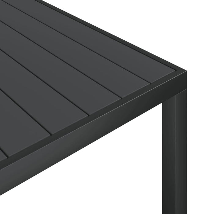 Set mobilier pentru grădină, 7 piese, negru, aluminiu - WALTI WALTI