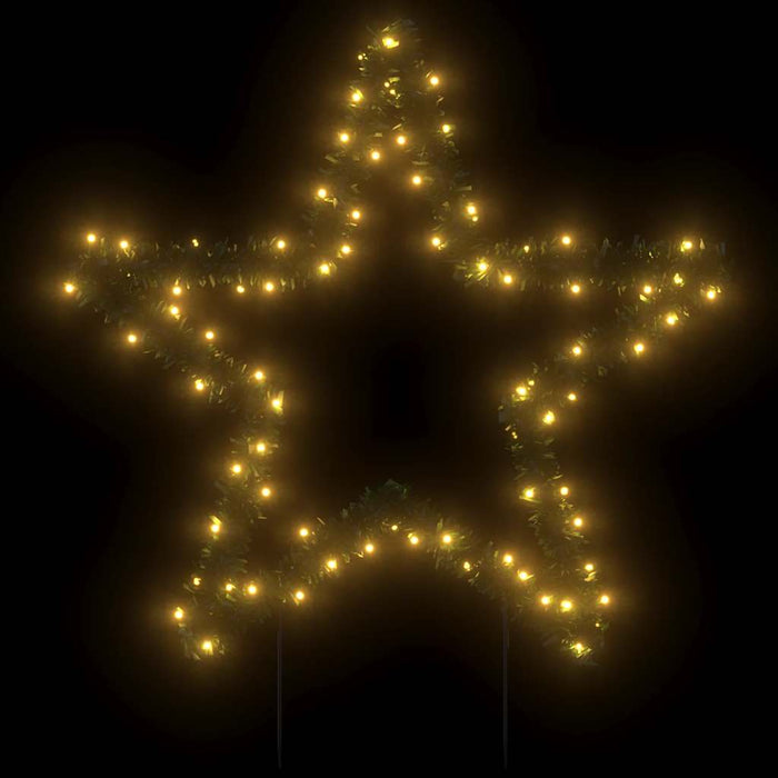 Decorațiune stea cu lumini de Crăciun cu țăruși, 80 LED, 60 cm - WALTI WALTI
