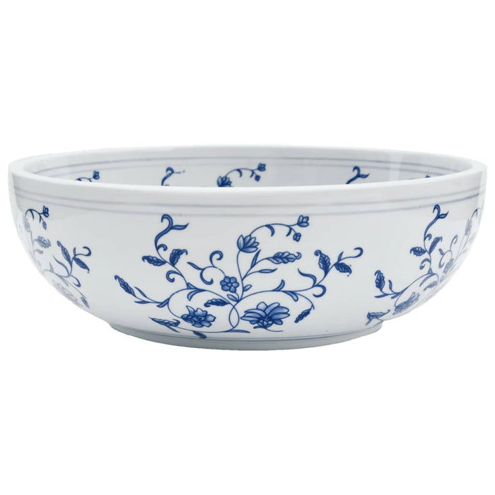 Lavoar de blat, alb și albastru, rotund, Φ41x14 cm, ceramică - WALTI WALTI