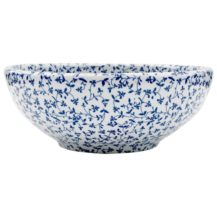 Lavoar de blat, alb și albastru, rotund, Φ41x14 cm, ceramică - WALTI WALTI