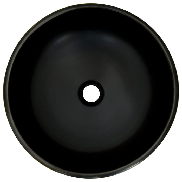 Lavoar de blat, negru și albastru, rotund, Φ41x14 cm, ceramică - WALTI WALTI