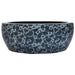 Lavoar de blat, negru și albastru, rotund, Φ41x14 cm, ceramică - WALTI WALTI
