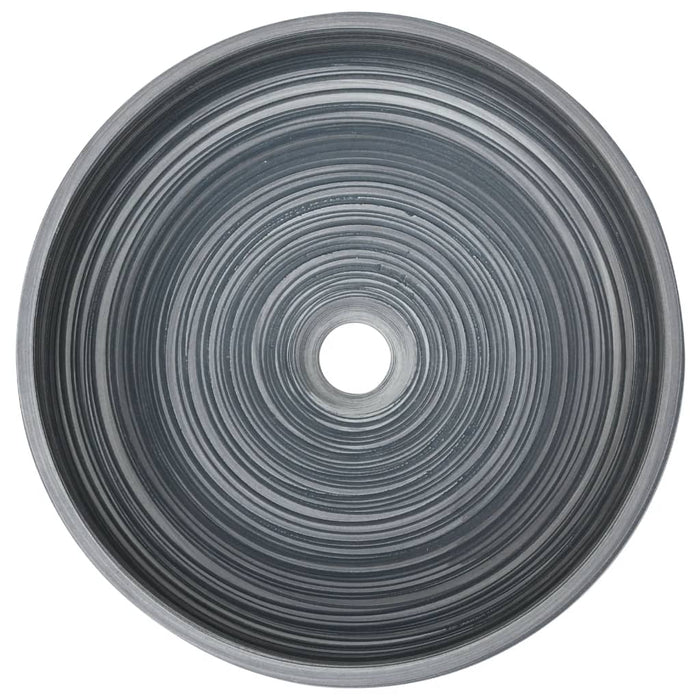 Lavoar de blat, gri, rotund, Φ41x14 cm, ceramică - WALTI WALTI