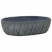 Lavoar de blat, negru și gri, 47x33x13 cm, ceramică, oval - WALTI WALTI