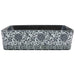 Lavoar de blat negru/albastru 46x35,5x13 cm ceramică dreptunghi - WALTI WALTI