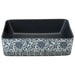 Lavoar de blat negru/albastru 46x35,5x13 cm ceramică dreptunghi - WALTI WALTI