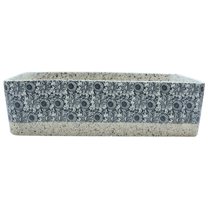 Lavoar de blat gri/albastru 46x35,5x13 cm, ceramică, dreptunghi - WALTI WALTI
