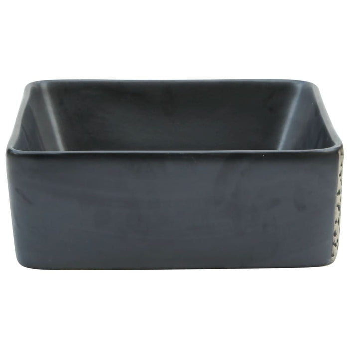 Lavoar de blat, negru, 46x35,5x13 cm, ceramică, dreptunghi WALTI