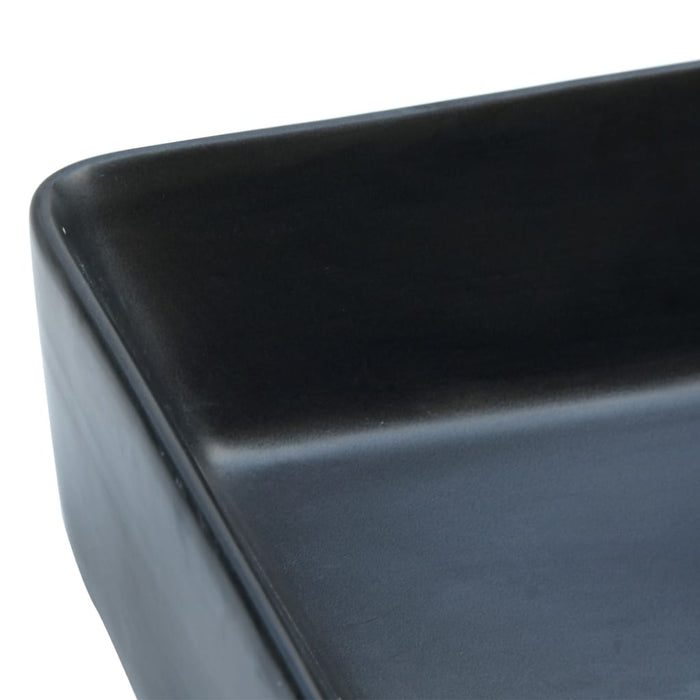 Lavoar de blat, negru, 46x35,5x13 cm, ceramică, dreptunghi WALTI
