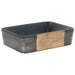 Lavoar de blat negru/maro 46x35,5x13 cm, ceramică, dreptunghi - WALTI WALTI