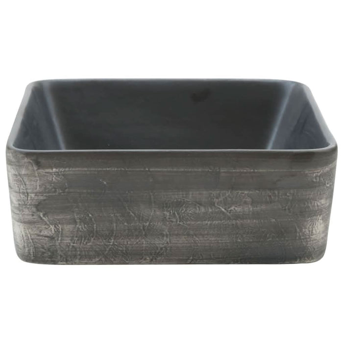 Lavoar de blat negru/maro 46x35,5x13 cm, ceramică, dreptunghi - WALTI WALTI