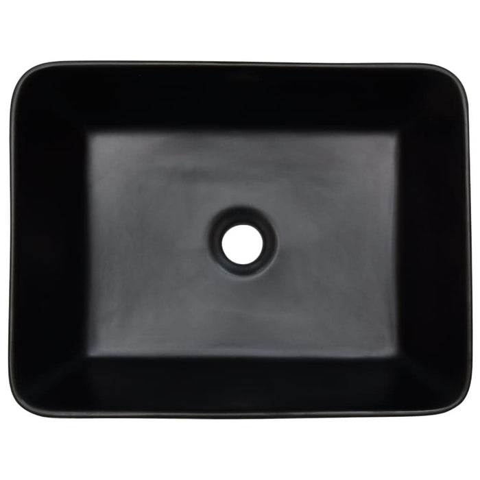 Lavoar de blat negru/maro 46x35,5x13 cm, ceramică, dreptunghi - WALTI WALTI