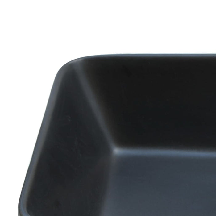 Lavoar de blat negru/maro 46x35,5x13 cm, ceramică, dreptunghi - WALTI WALTI
