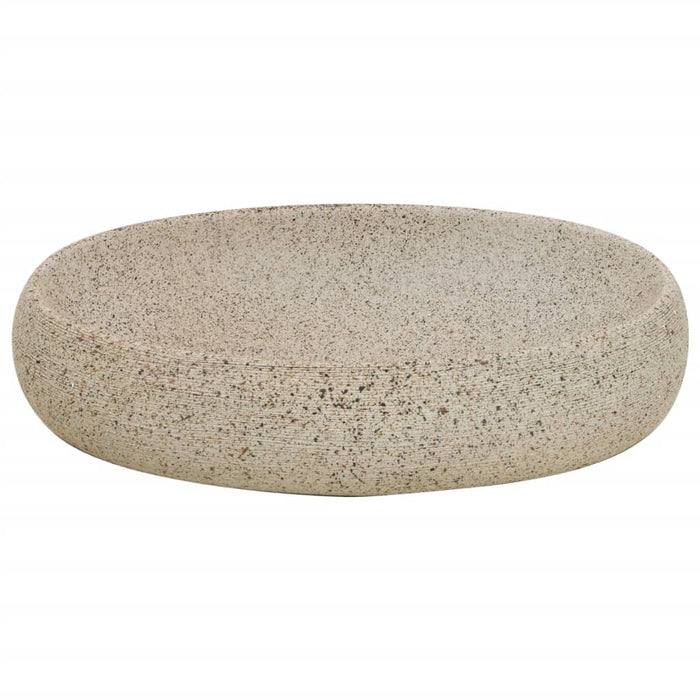 Lavoar de blat, nisipiu, 59x40x15 cm, ceramică, oval - WALTI WALTI