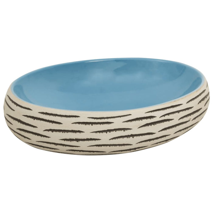 Lavoar de blat, multicolor, 59x40x15 cm, ceramică, oval - WALTI WALTI