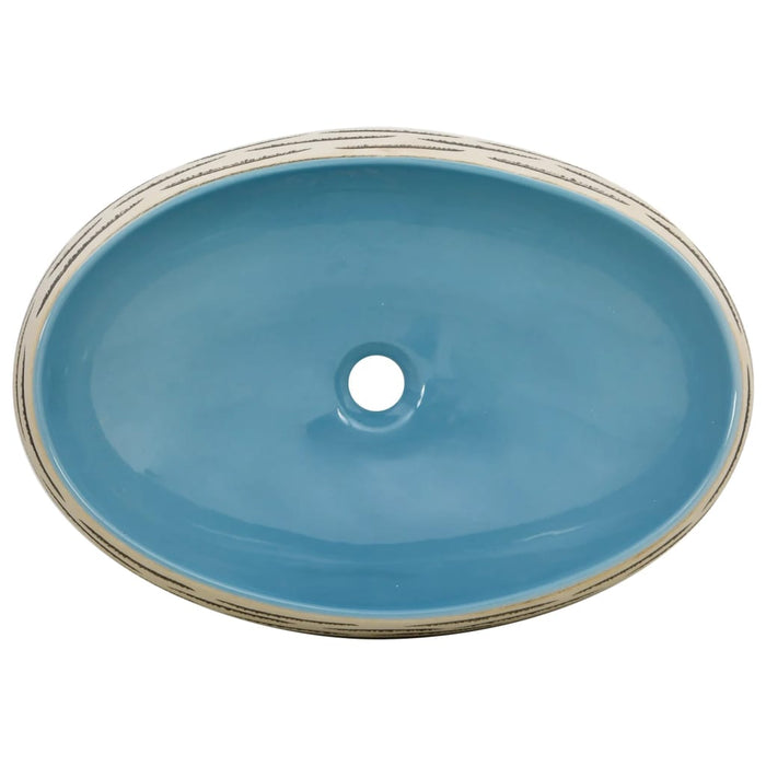 Lavoar de blat, multicolor, 59x40x15 cm, ceramică, oval - WALTI WALTI