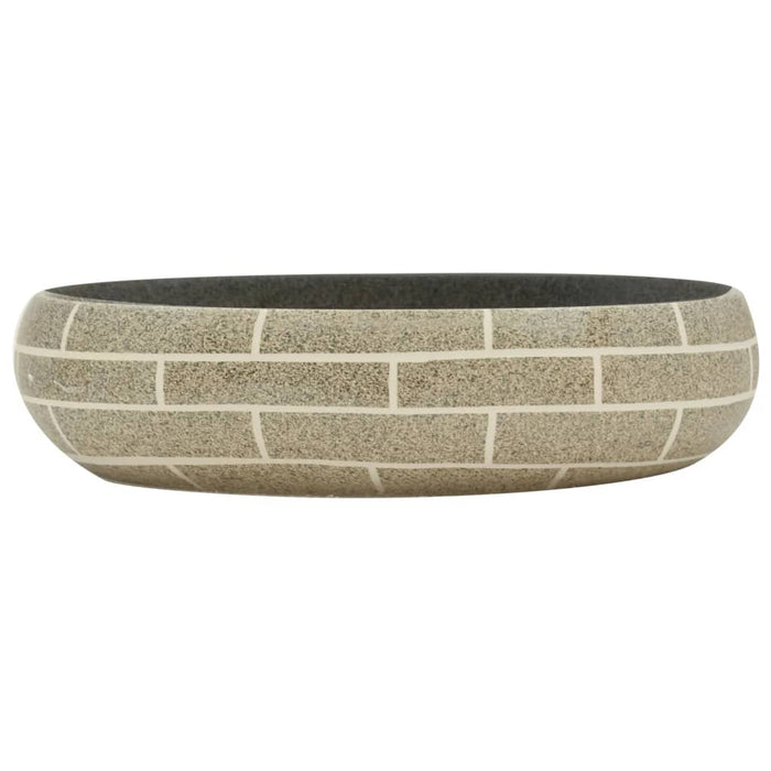 Lavoar de blat, multicolor, 59x40x15 cm, ceramică, oval - WALTI WALTI