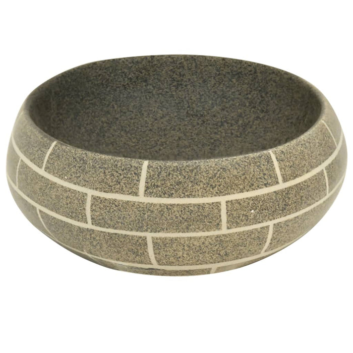 Lavoar de blat, multicolor, 59x40x15 cm, ceramică, oval - WALTI WALTI