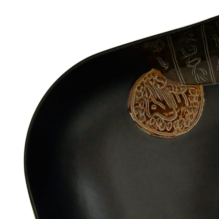 Lavoar de blat, negru, 48x37,5x13,5 cm, ceramică, dreptunghi - WALTI WALTI