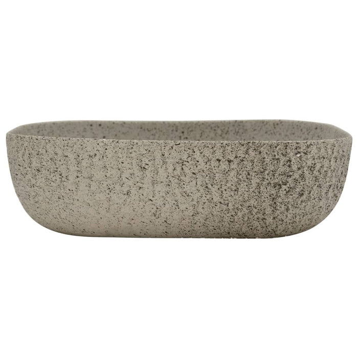 Lavoar de blat gri 48x37,5x13,5 cm, ceramică, dreptunghi - WALTI WALTI