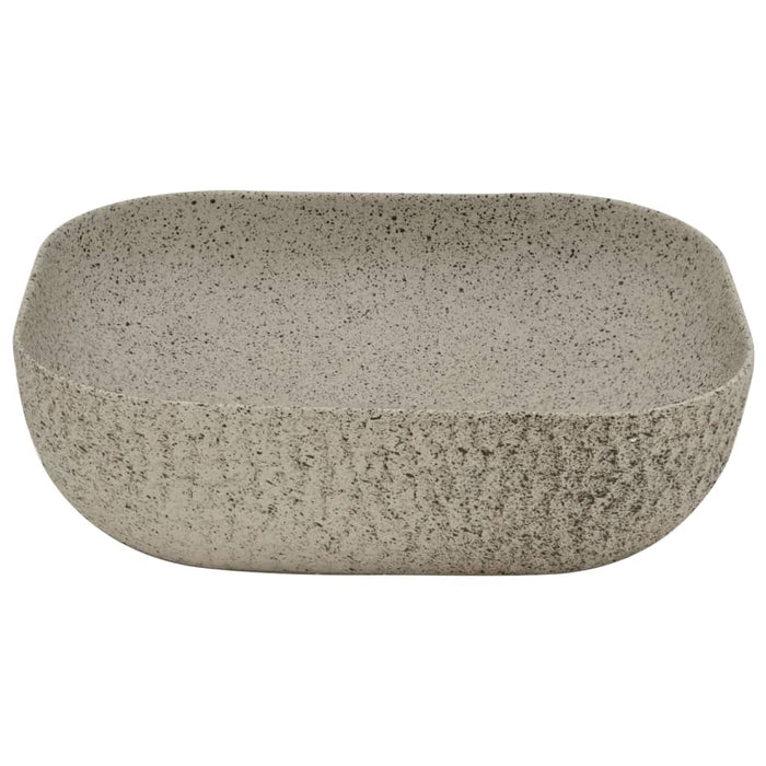 Lavoar de blat gri 48x37,5x13,5 cm, ceramică, dreptunghi - WALTI WALTI